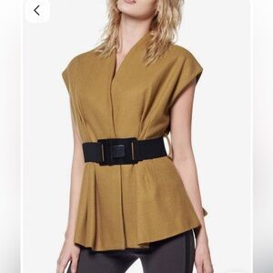 Sleeveless Belted Vest